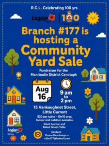 Little Current Legion Community Yard Sale